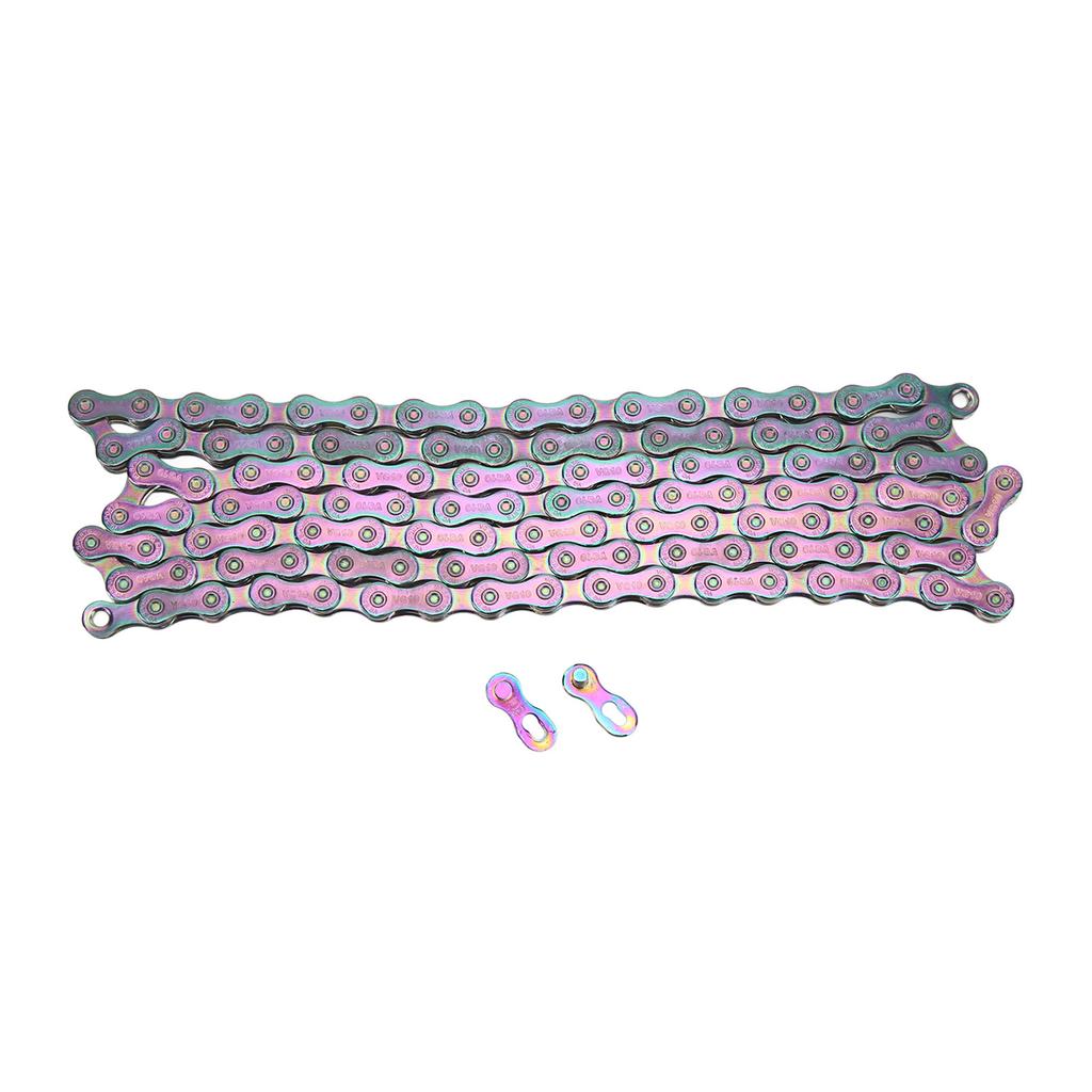 Colorful 10 Speed Bicycle Chains High Carbon Steel 116 Links Bike Chains for Road Mountain Bike
