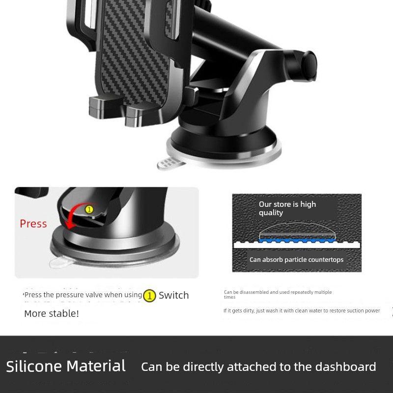 Car Phone Holder Car Interior Suction Disc Anti-Shake Car Navigation Fixed Support Frame