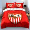 Red Background, Sevilla FC Emblem. Bedding Sets Duvet Cover Sets Duvet Covers Pillowcases(1 * Duvet Cover 2 * Pillowcases Without Duvet Insert)