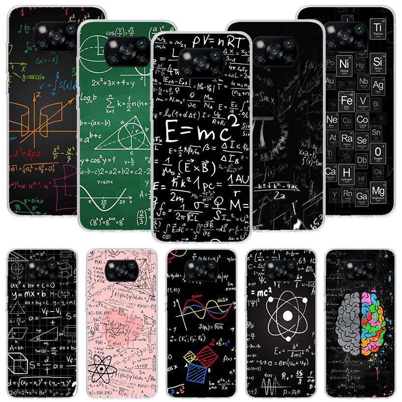 Physics Chemical Mathematics Phone Case For Xiaomi Poco X7 X6 X5 Pro F7 Ultra Redmi 15C 15 13 13C 12 12C 10 10A 10C 9 9A 9C 9T C