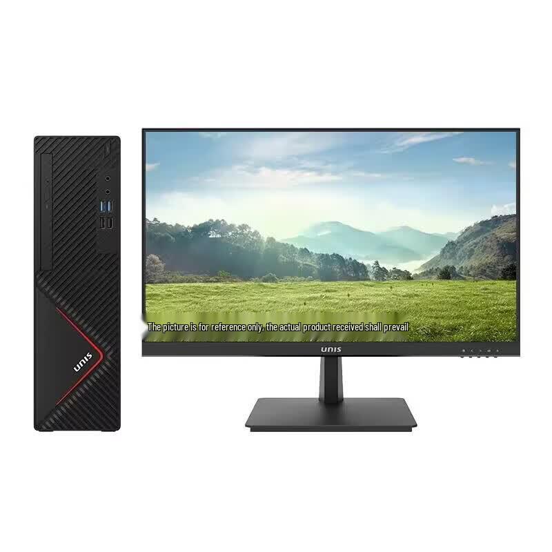 UNIS D3890 G2 Business Desktop PC with 23.8-inch Monitor (CN version)