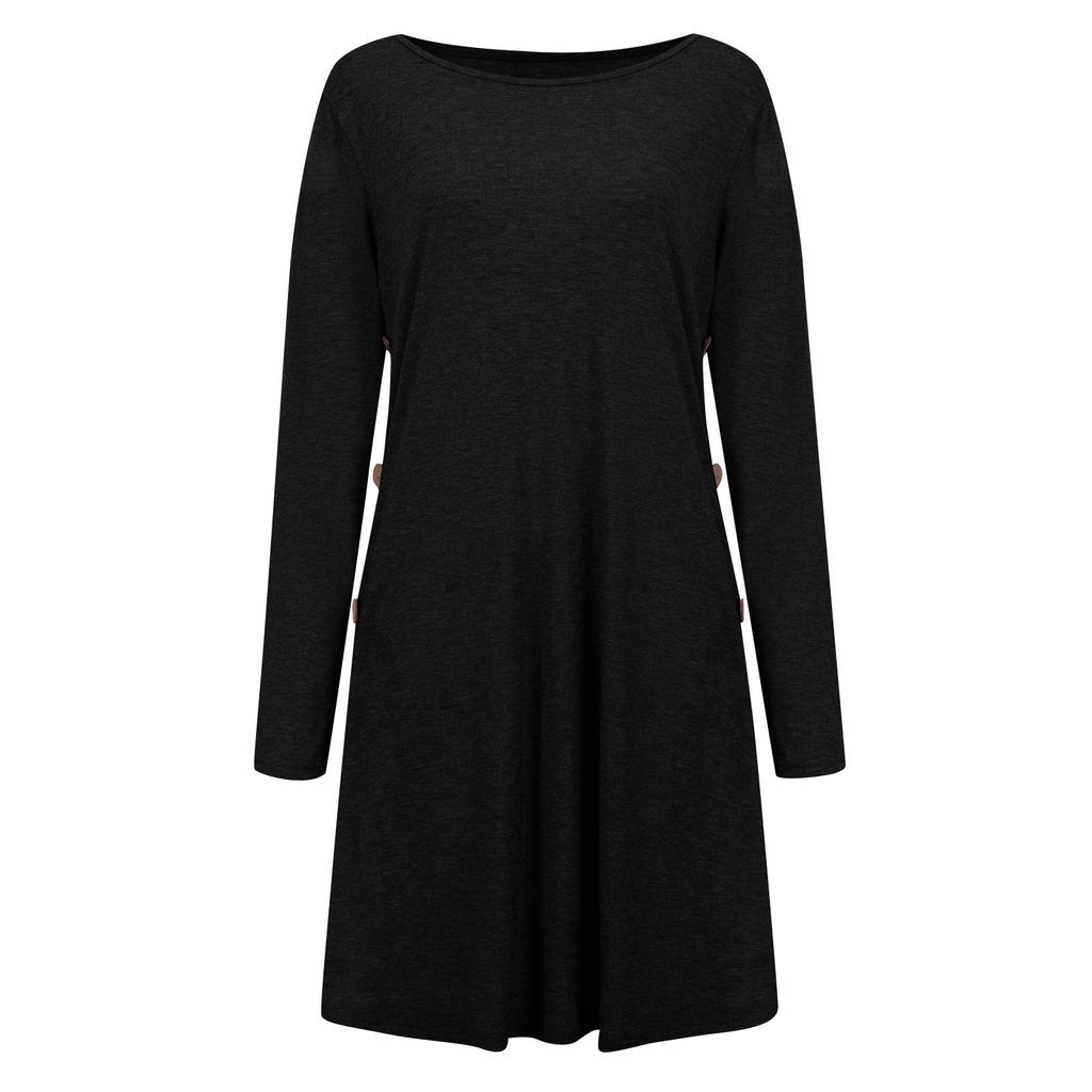 long sleeve studded dress