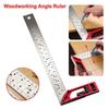 L-shaped Right Angle Ruler High-precision Measuring Ruler New Woodworking Angle Ruler