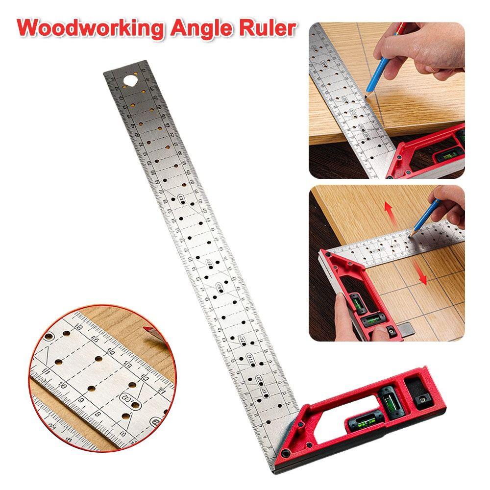 L-shaped Right Angle Ruler High-precision Measuring Ruler New Woodworking Angle Ruler