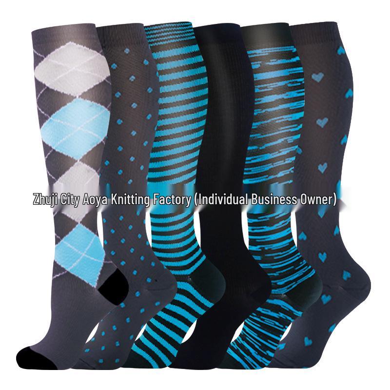 Cross-border Over-the-Knee Compression Yoga & Sport Socks Set