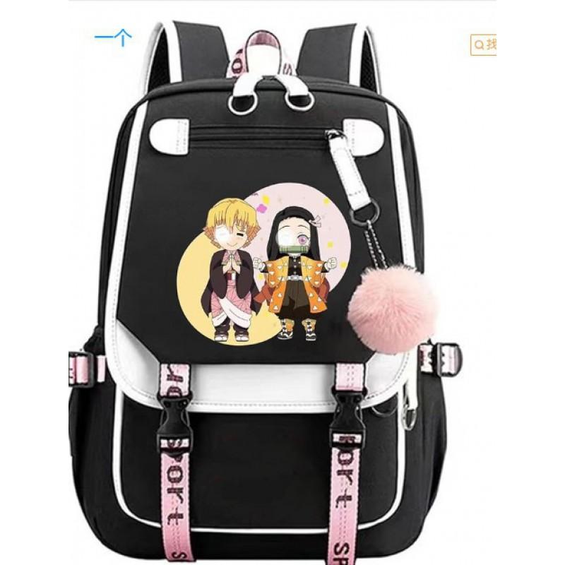 Plecak Tematyczny Anime dla Nastolatków i Studentów Duża Pojemność Torba na Laptop z Portem USB Tkanina Oxford