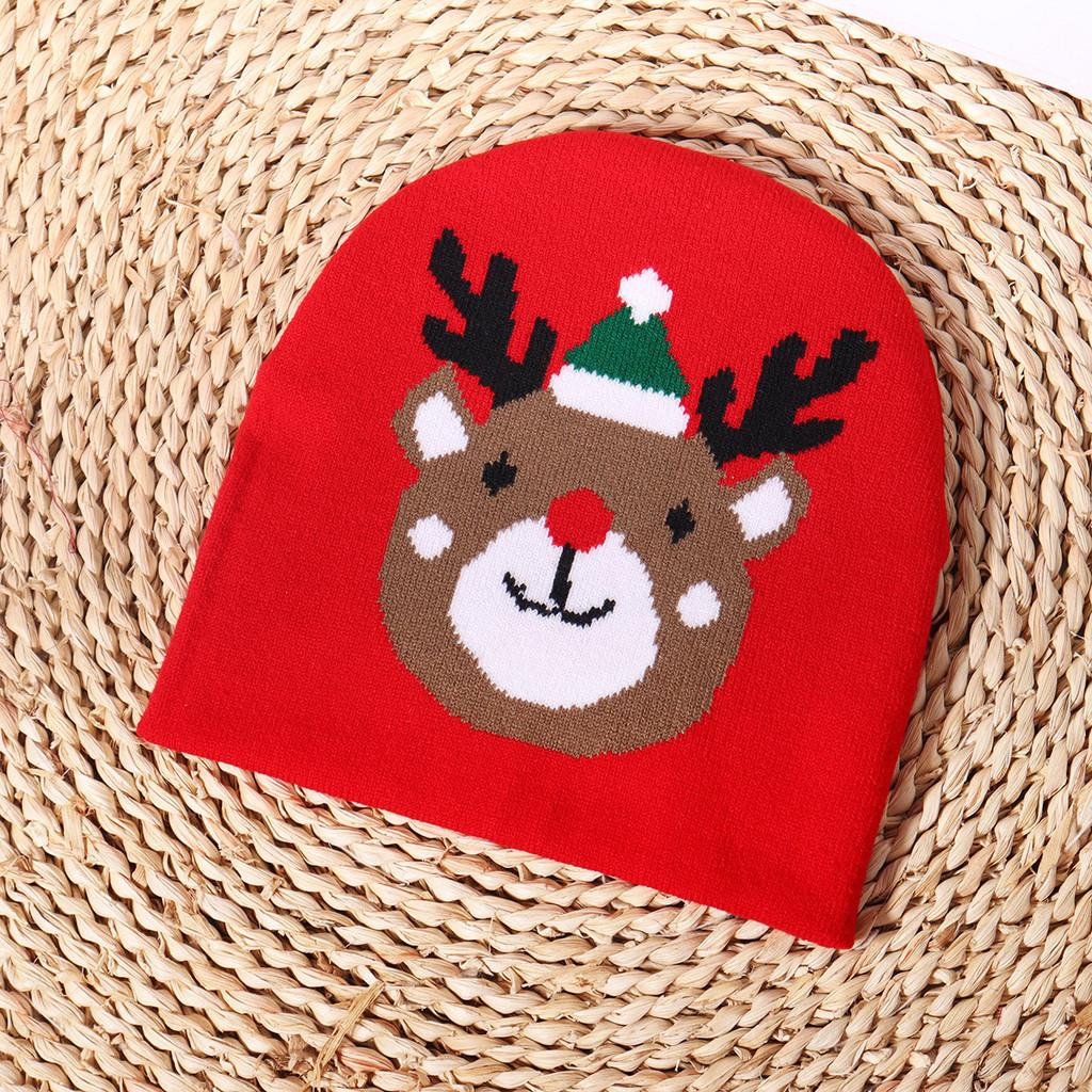 Nitted Hats Warm Christmas Hat Cute High Elastic Cap Soft Warm Cap Leisure Xmas
