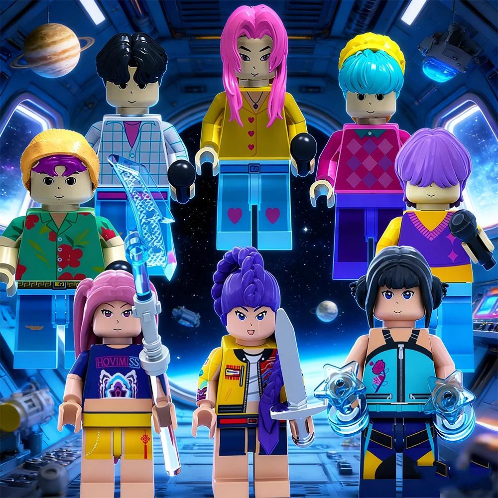 Mini-Bausteine Rumi Mira Zoey Actionfigur Bausteine Spielzeug Zubehör Schreibtischdekoration Sammlerspielzeug Weihnachtsgeschenk