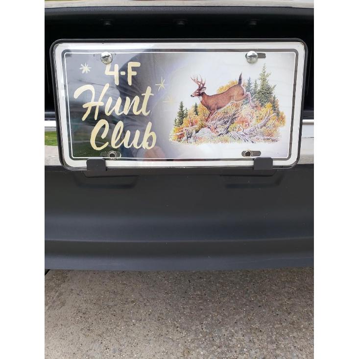 License Plates Shields 2 Pack Clear Bubble Design Plate Covers, Unbreakable Novelty Frame Covers To Protect Front, Back Fit Standard US Plate With