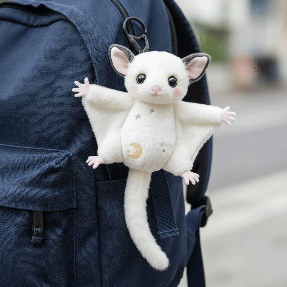Cartoon Animal Honeybag Flying Spur Doll Stuffed Bat Mouse Plush Keychain Girl
