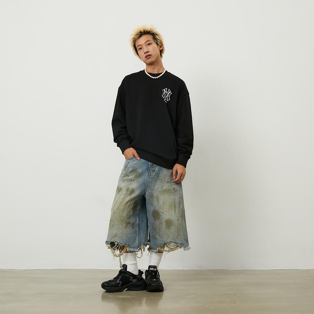 New MLB Curve Runner Low Top Casual Running Shoes Unisex Black 3ARNSPL4N-07BKS