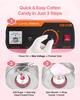 Electric Cotton Candy Machine, 1000W Electric Floss Maker With Cover, Commercial Cotton Candy Machine w/Stainless Steel Bowl & Sugar Scoop, Ideal for