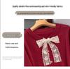 Plus Size Women's Loose Round Neck Cardigan Sweater (Bust 150/160) 