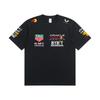 Red Bull Heren Dames F1 Raceteam T‑shirt, Zomer Korte Mouw Katoenen T‑shirt, Voor en Achter Print Casual Los Sport Topje, Meerkleurig