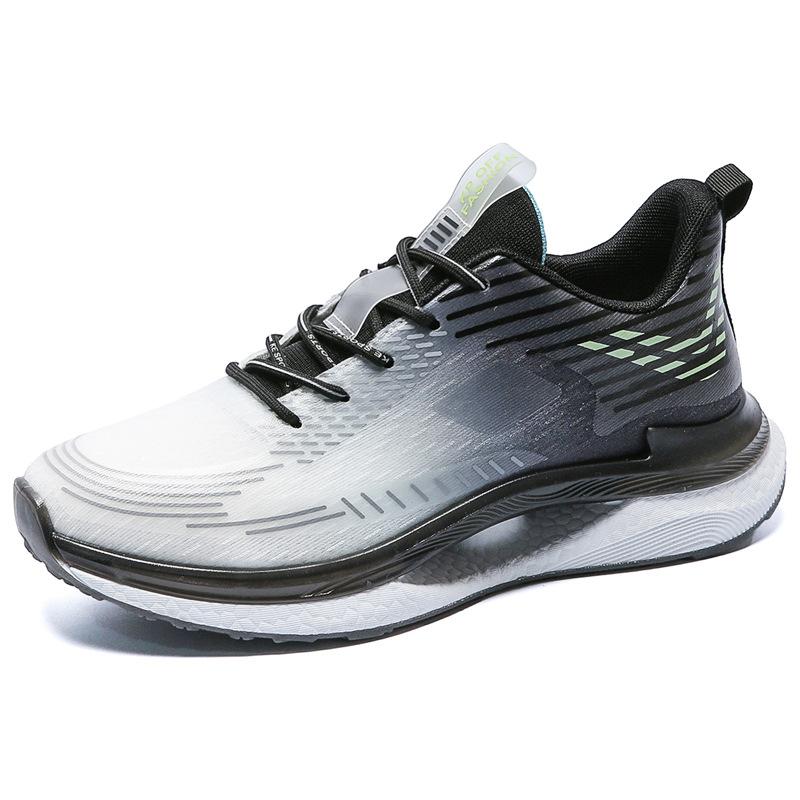 

2025 новая обувь из ледяного шелка для мужчин, мужская спортивная обувь, модная обувь весна-осень, мужские кроссовки, дышащая обувь 38 чёрный