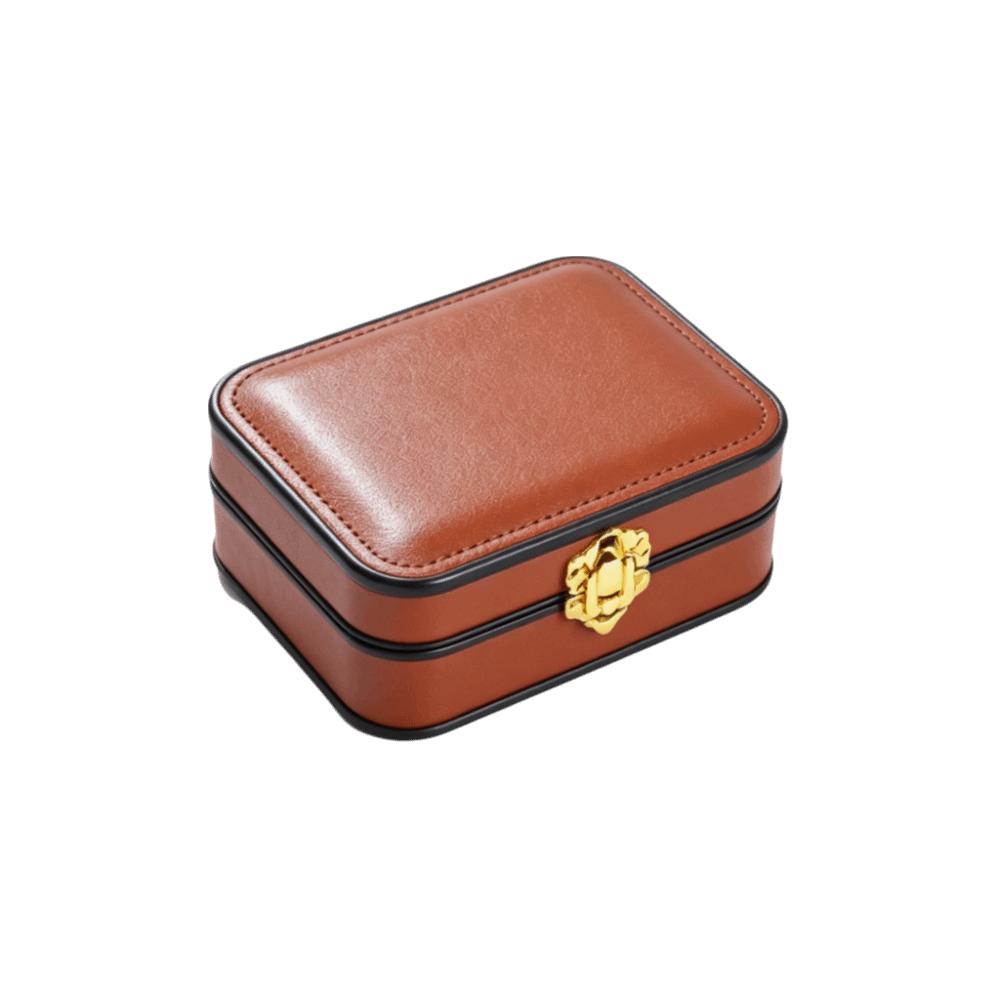 PU Leather Lockable Jewelry Box Lockable Jewelry Storage Case Portable Jewelry Case Girls