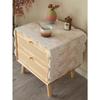 1pc French Vintage Lace Table Runner, White Embroidered Bedside Cabinet Cover