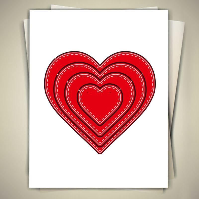 taxiner Heart Craft Die Metal Cutting Dies Cut for DIY Paper Card Making Scrapbooking taxiner Heart Craft Die Metal Cutting Dies Cut for DIY Paper Card Making Scrapbooking