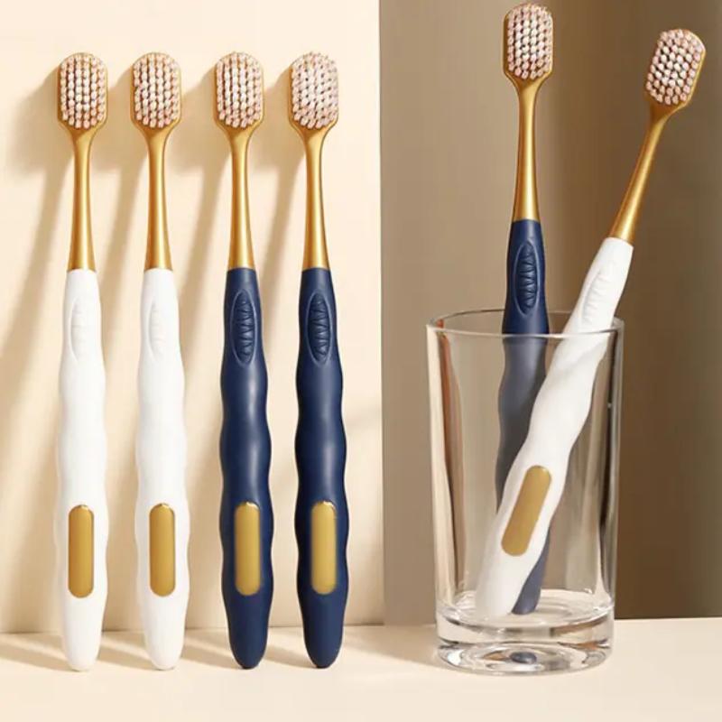 1/6Pcs Caring For Gums Adult Soft Bristled Toothbrush With Excellent Cleaning Effect Whitening Teeth Portable Box Packaging