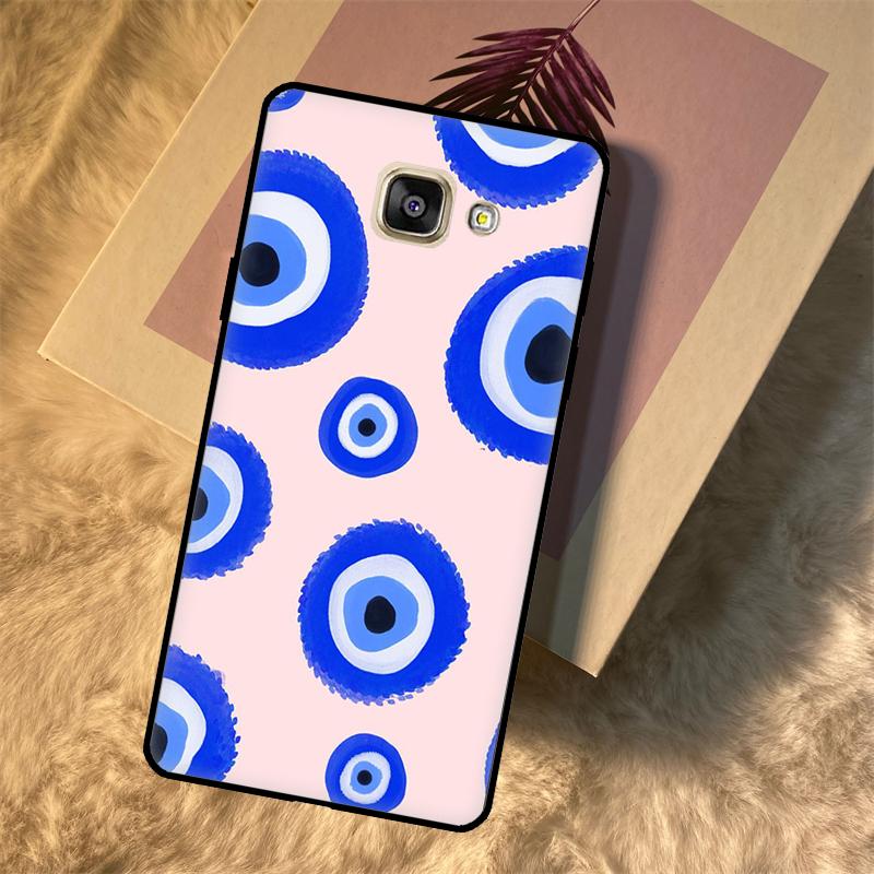 Evil Eye Lucky Eye Blue Case For Samsung Galaxy A3 A5 2016 J3 J5 J7 2017 J2 J6 J4 Plus J8 A6 A7 A8 A9 2018 Fundas
