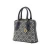 Tory Burch T Monogram Swing Two-Way Zipper Closure Fabric And Leather Mini Shoulder Crossbody Bag Women Handbags Navy-Blue 155620-405