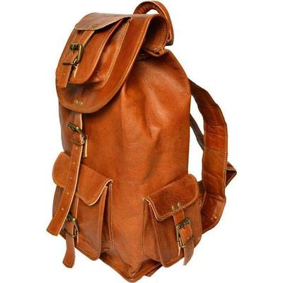 Zachte leren rugzak Echte vintage tas Dames Reisschoudertassen Rugzak