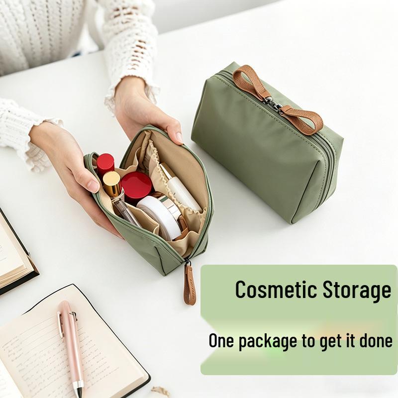 Borsa da Trucco Impermeabile Portatile - Grande Capacità per Rossetto, Lozione per il Corpo, Skincare e Altro