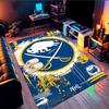 Buffalo Hockey Emblem Area Rug Suitable for Indoor And Outdoor,Carpets for Kitchens, Homes, Offices, Living Rooms,Home Decor,Christmas Gift