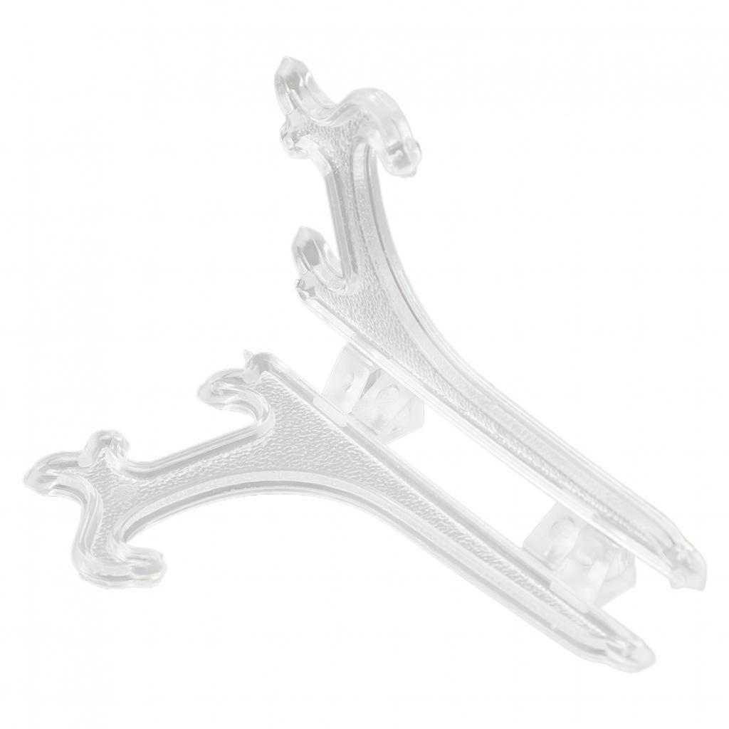 Plate Holder 10pcs/set Adjustable Hinges Black/transparent