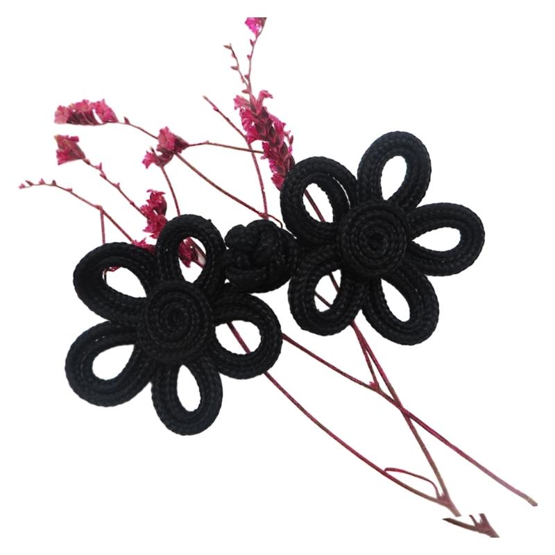 Hand Sewing Button Fasteners Chinese Knot Closure Cheongsam Frog Buttons Gold Silk Buckle Clothes Tang Suit Decoration