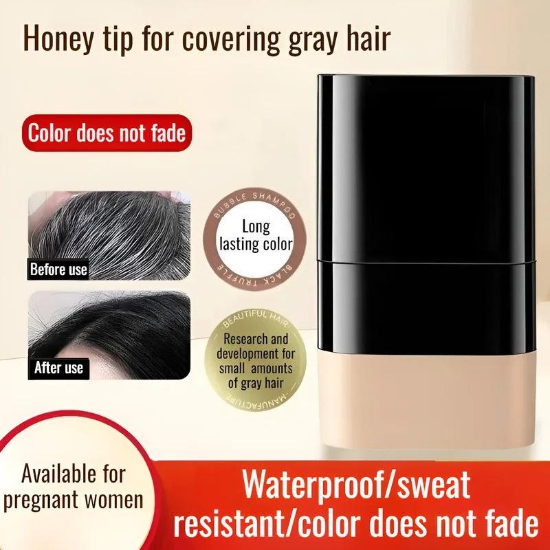 Disposable Hair Color Stick with Comb, Instant Gray Hair Coverage, Washable Quick Dye for Hairline, Men & Women Hair Dye Pen