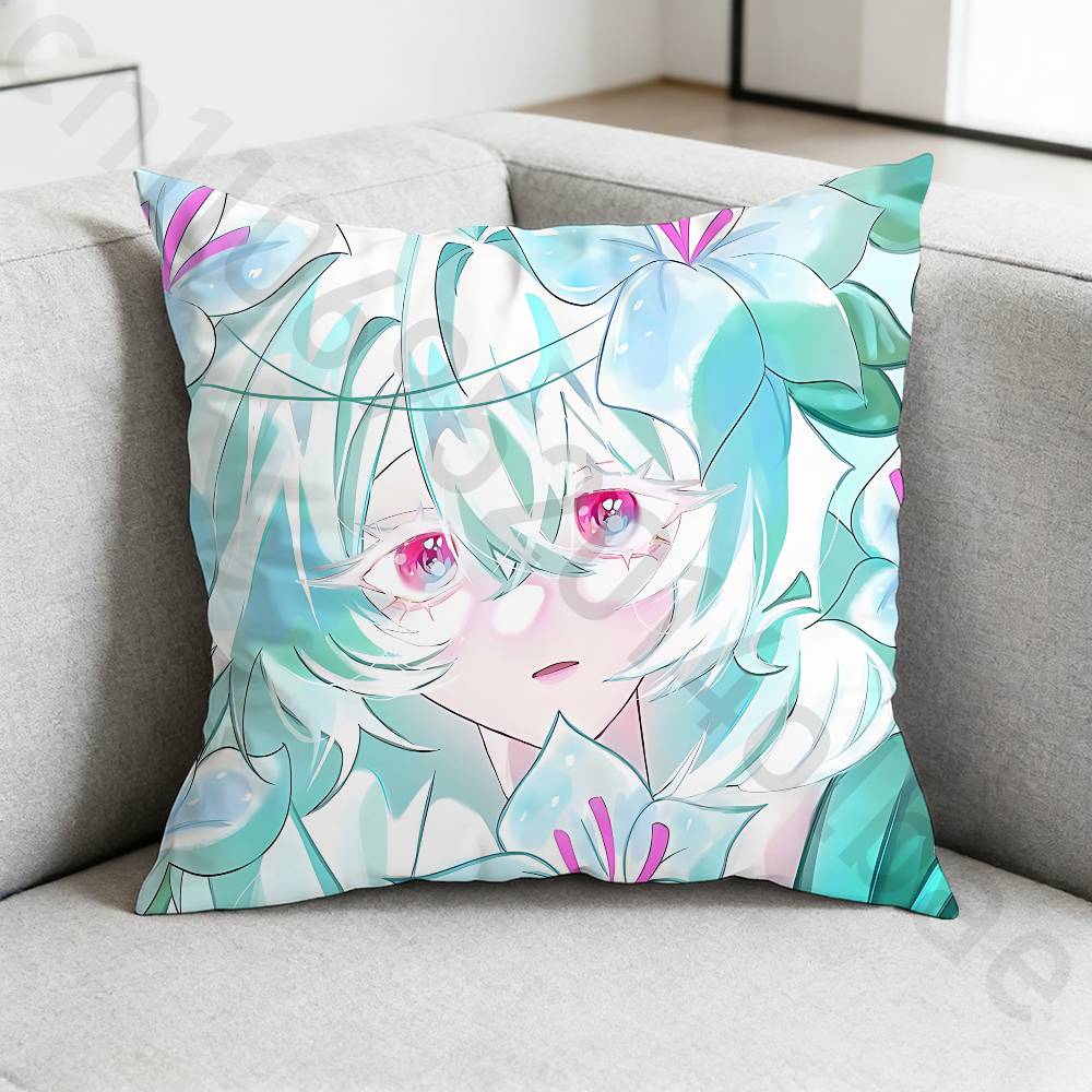 

Run Kingdom White lily CCookie Pillow Case Square DoubleSided Printing Short Plush Sofa Cushion Cover Bedroom Bedside Pillow 30x30cm