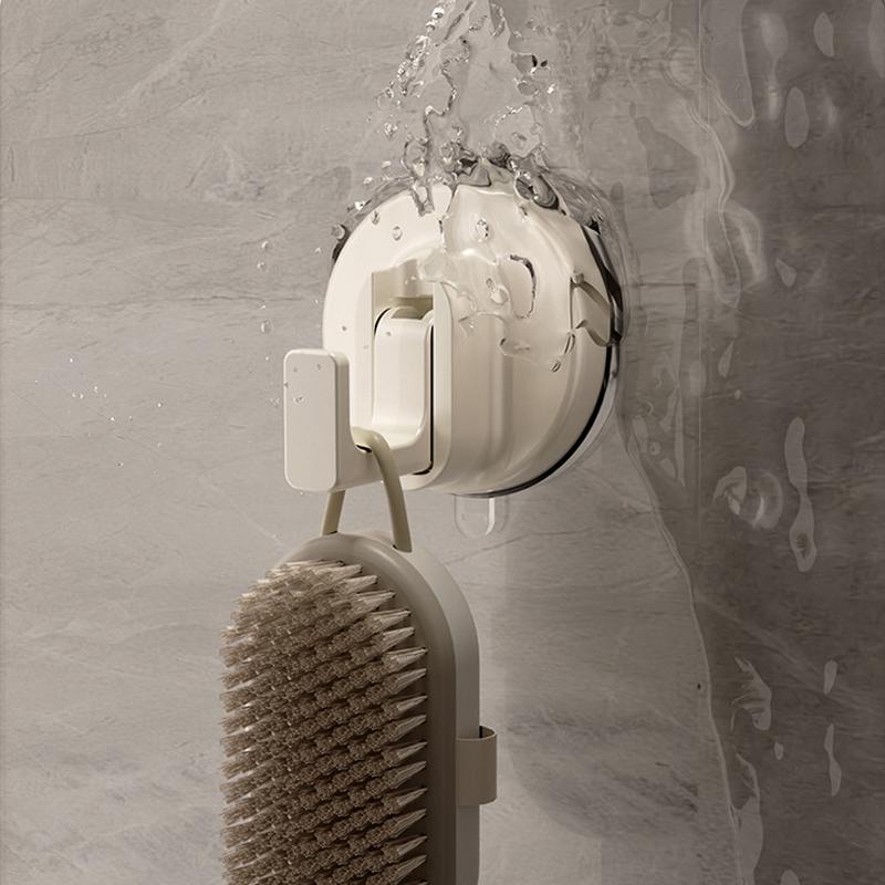 Reusable Suction Cup Hook Waterproof Wall Mount Hooks Punch-free Kitchen Bathroom Towel Robe Coat Clothes Hanger Hook Accessorie