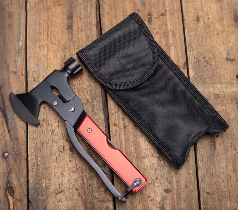 Multi-function Axe Tool Hammer/Sixteen in One Folding Multi-function Axe Hammer Emergency Tool Outdoor Camping Multi-tool