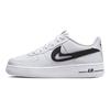 Nike Air Force 1 Low Swoosh Calado Blanco Negro GS DR7889-100
