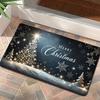 Christmas Tree Snowflakes Entrance Welcome Door Mat Home Decor Kitchen Balcony Hallway Non-slip Floor Mat Christmas Decorations