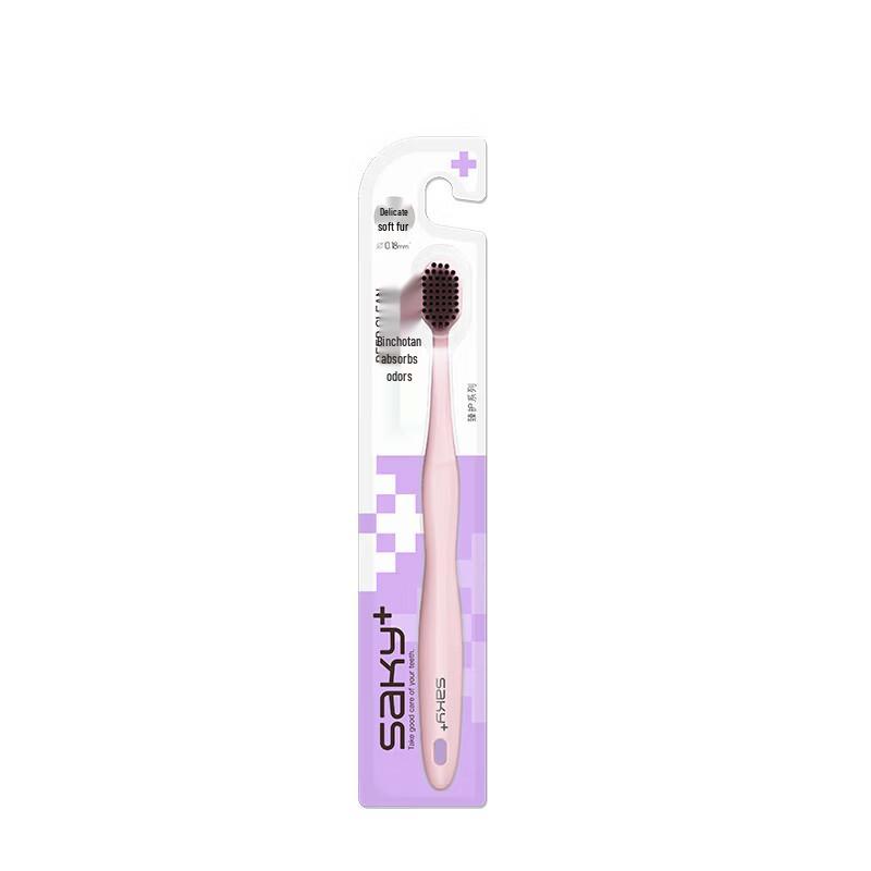Shuke Wide Head Dense Charcoal Soft Toothbrush