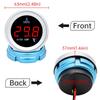 52mm 9-36V Car Digital Water Temperature Gauge  0-120℃ LED Display With 1/8NPT Sensor Warning Alarm For Marine Boat Car Truck