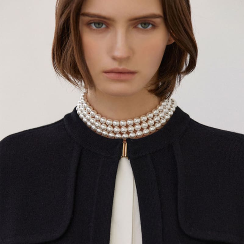 

Mare di mari 3-Strand Classic Pearl Necklace White M