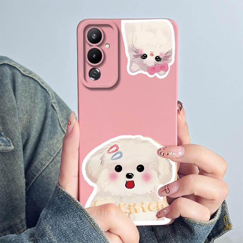 For Tecno Pova 4 Phone Case LG7n Back Cover Silicone Sweet Painted Cartoon Shell Funda Lovely Printed Protective Coque Casing