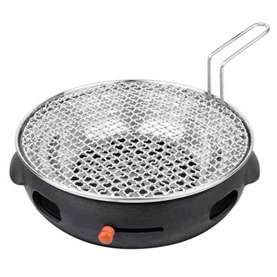 Runde Edelstahl BBQ Grill Braten Mesh Net Antihaft-Backform mit Griff Verkauf Waren
