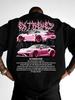 Roze Sportauto Extreme Streetwear Grafisch T-shirt voor Unisex Ademend 100% Katoen Perfect voor Zomer Streetwear Trendy Racestijl