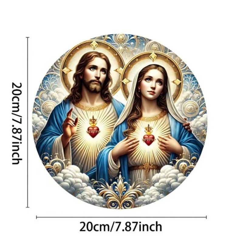 Religious Metal Wall Art Waterproof Rust Resistant Home Office Decor
