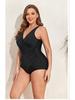2024 Stylish Plus Size Women's One-Piece Bikini Swimsuit