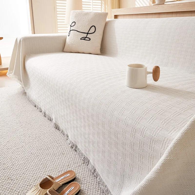 

Полотенце для дивана, чехол из хлопка, походное одеяло, подушка для дивана, полотенце, универсальный чехол для дивана Four Seasons, полный комплект 180x130