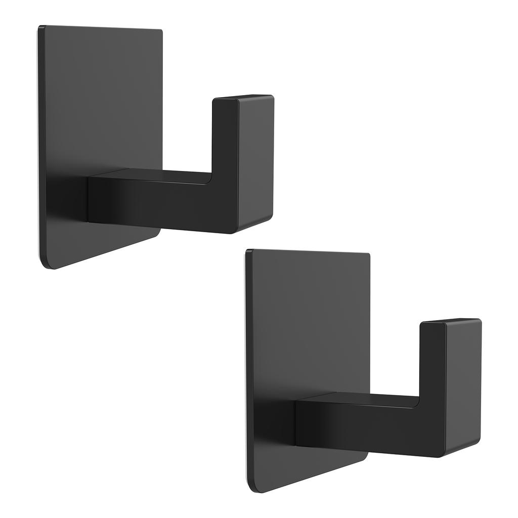 2-6Pcs Self Adhesive Bathroom Wall Hook Stainless Steel Strong Adhesive Towel Coat Hanging Rack Kitchen Bathroom Clothes Hook