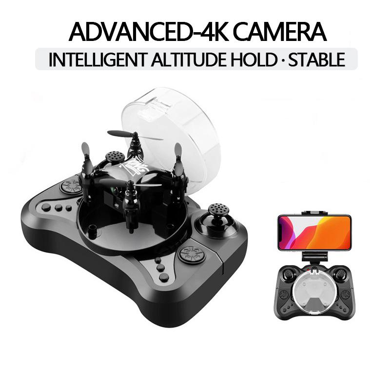 New K01 Mini Drone 4K Aircrat Aerial Camera Movie Quality Photography connect to VR Remote Control Aircraft 360° roll Aircraft Helicopter Kid Toy Gift