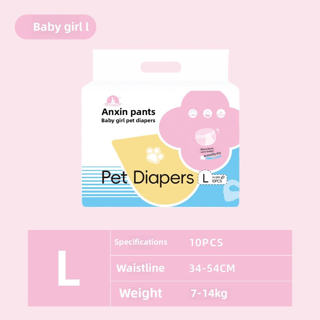 Wearable Pet Diapers Waterproof Anti-side Leakage Menstrual Shorts Thin Breathable Comfortable Disposable Pet Male Dog Diapers