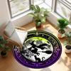 1 Piece Halloween Theme Round Rug Suitable For Living Room Bedroom And Kitchen Home Decoration Room Decoration Gift For Friends And Family