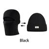 2-i-1 Maske Luer Hatt Menn Vinter Balaklava Hatter Strikkede Hatter Mote Fullt Ansikt Ski Lue Taktisk Sykkel Ørevarmere Lue Strikket